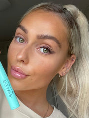 SWEED lash lift mascara application demo showing root-to-tip coating