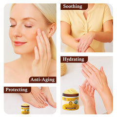 Sweet Bee Naturals Magic Balm body moisturizer smoothing ultra-dry skin.