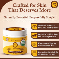 Sweet Bee Naturals organic ingredients with honey and propolis suggest soothing care