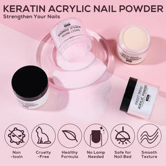 Sweet Trend acrylic nail powder white 60g for natural-looking nails and French tips