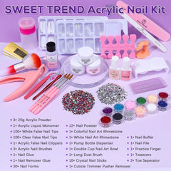 Sweet Trend glitter acrylic powder collection for sparkling extensions