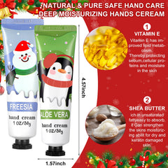 Swiffen Freesia-scented hand cream quick-absorbing formula.