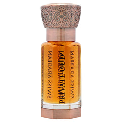 Swiss Arabian Private Oud wooden cap evokes premium artisanal perfumery for refined scent.