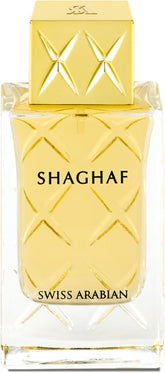 Swiss Arabian Shaghaf feminine bottle front showing luxury packaging for gifting
