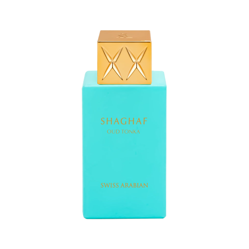 Swiss Arabian Shaghaf Oud Tonka bottle for daily long-lasting fragrance