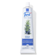 SwissJust Juniper Massage Cream tube ready for quick muscle relief after activity.
