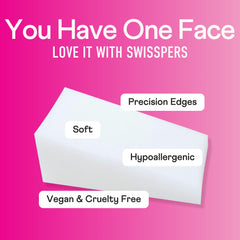 Swisspers cosmetic wedges precision-edges close-up for precise application