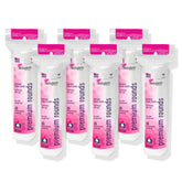 Swisspers Premium Cotton Rounds six-pack shown for soft, lint-free makeup removal.