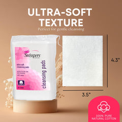 Swisspers Premium Facial Cleansing Pad 50 pads per bag for long-lasting skincare supply.