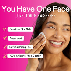 Swisspers textured side detail for effective makeup lift benefit