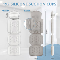 sxiiro bath pillow white detail showcases quick-drying swimsuit fabric and hygienic feel