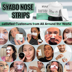 SYABO mask dries on skin for easy peel-off blackhead removal.