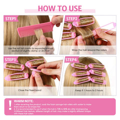 Syhood close-up of soft foam curler showing gentle, curl-ready texture for overnight use.