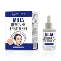 Sylvirene Milia Remover Serum bottle close-up for targeted treatment.