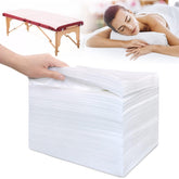 SZHZTEL disposable massage table sheets flat lay for a hygienic spa experience