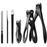 SZQHT podiatrist toenail clippers set front view showing professional design for thick nails