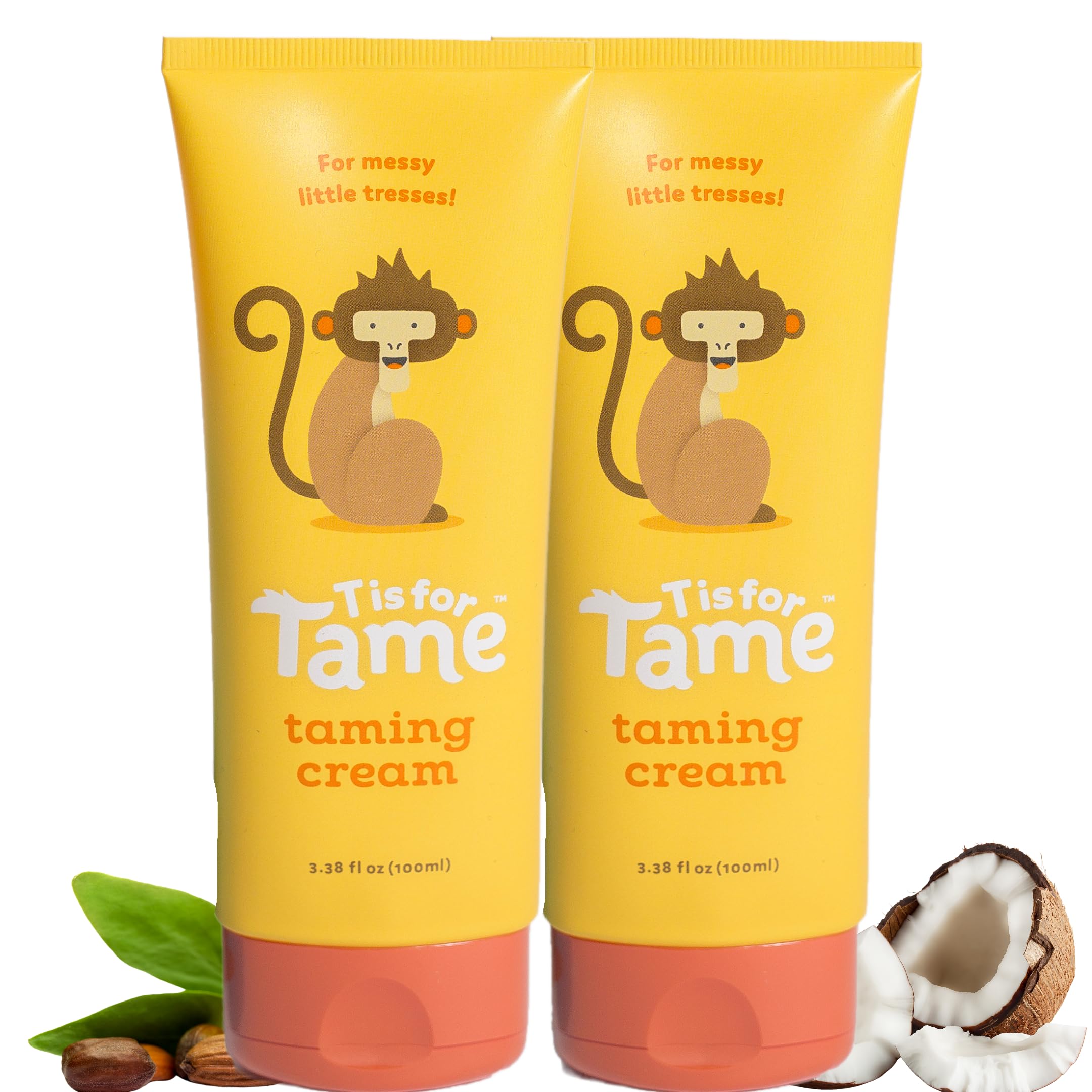 T is for Tame taming cream bottle for kid-friendly styling