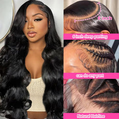 TAFCUK 200-density Brazilian hair wig with full, realistic volume.