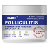TAGRID Folliculitis Cream bottle front for daily-use hydration and soothing relief.