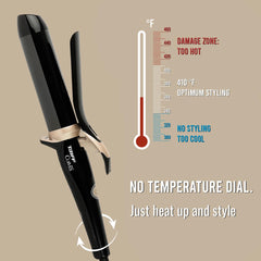 TAIFF Curves clamp with smooth-release feature for snag-free styling