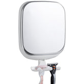 TAILI fogless shower mirror with razor holder for convenient shaving within reach.