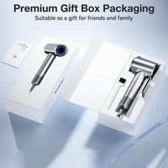 Tailulu P2306F grey magnetic nozzle demonstrates versatile styling with precise airflow.
