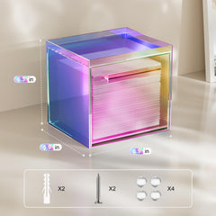 TAINESS Rainbow wall-mounted box saving counter space in a bathroom