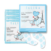 Talika Eye Therapy Patch packaging close-up showcasing a six-refill kit for revitalized under-eye care.
