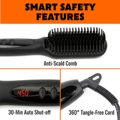 Tame The Wild Pro delivers quick heat for faster grooming with fewer strokes.