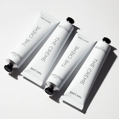 Tan-Luxe The Crème packaging close-up with cruelty-free branding.