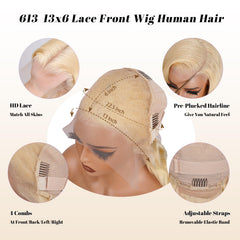 Tanduca 613 lace-front wig pre-plucked baby hairs for easy styling.