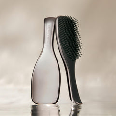 Tangle Teezer Chrome Ultimate Detangler long-teeth close-up for knot removal