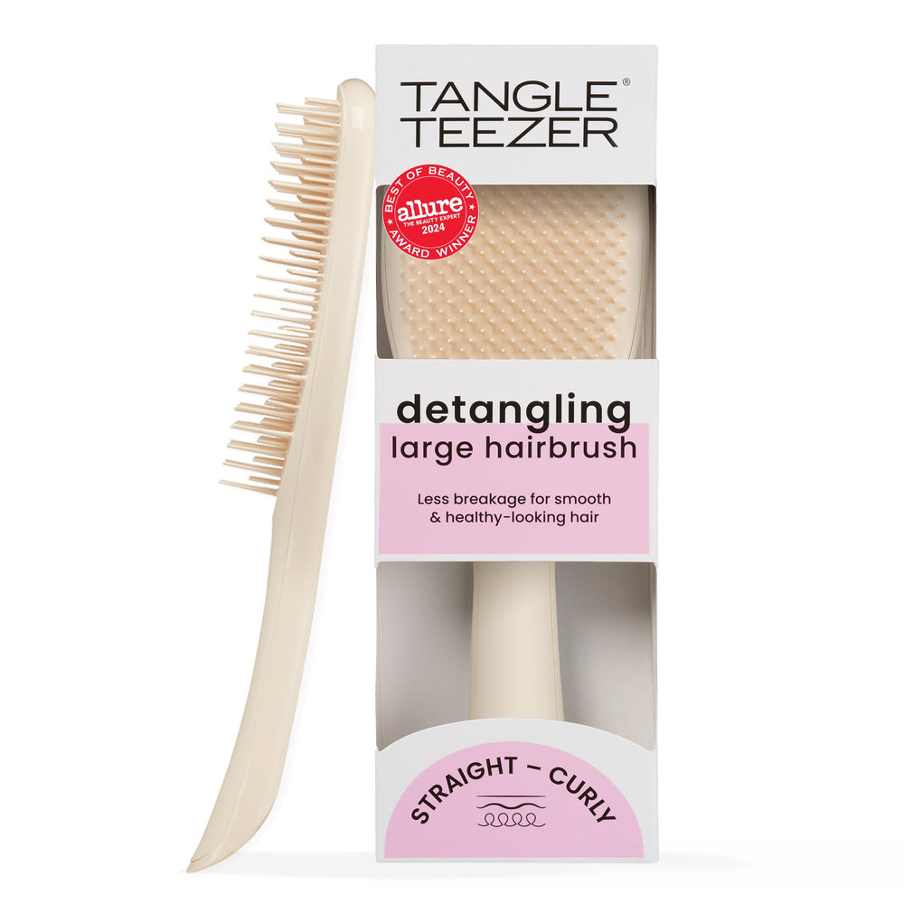 Tangle Teezer Large Ultimate Detangler close-up showing paddle design for easy knot release
