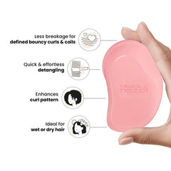 Close-up of two-tier teeth on Tangle Teezer, designed to glide through knots.