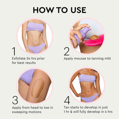 Tanologist application mitt ready for smooth, streak-free tan.