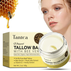 Tantea beef tallow bee venom jar demonstrates 7x potency for deep nourishment.