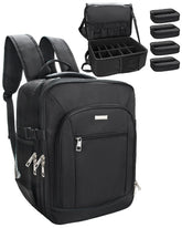 TANTO makeup backpack front view highlighting large capacity for organized cosmetics storage.