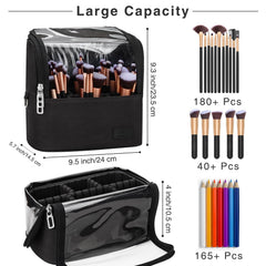 TANTO makeup bag bottom protective frame keeps shape during travel.