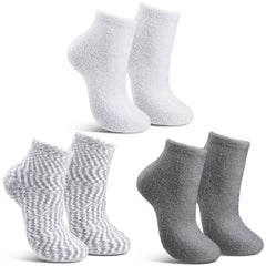 Tarpop Aloe Socks three-pairs gray set soothing foot care while sleeping.