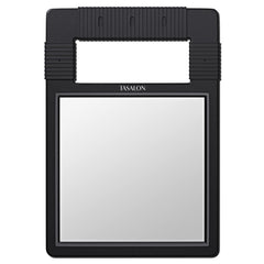 TASALON Hand Mirror provides crystal-clear reflection for precise grooming.