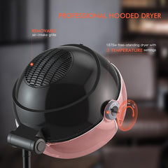 TASALON Ionic Hooded Hair Dryer rolling base and wheels for easy mobility.