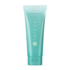 Tatcha The Deep Cleanse bottle close-up showing a pore-purifying cleanser.