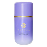 TATCHA The Dewy Milk Moisturizer bottle showing a lightweight hydrating texture for a dewy glow.