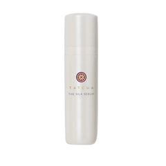 TATCHA Silk Serum bottle closeup showing silky texture for wrinkle smoothing