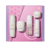 Tatcha starter ritual cleansing oil bottle purifies skin and melts waterproof makeup.