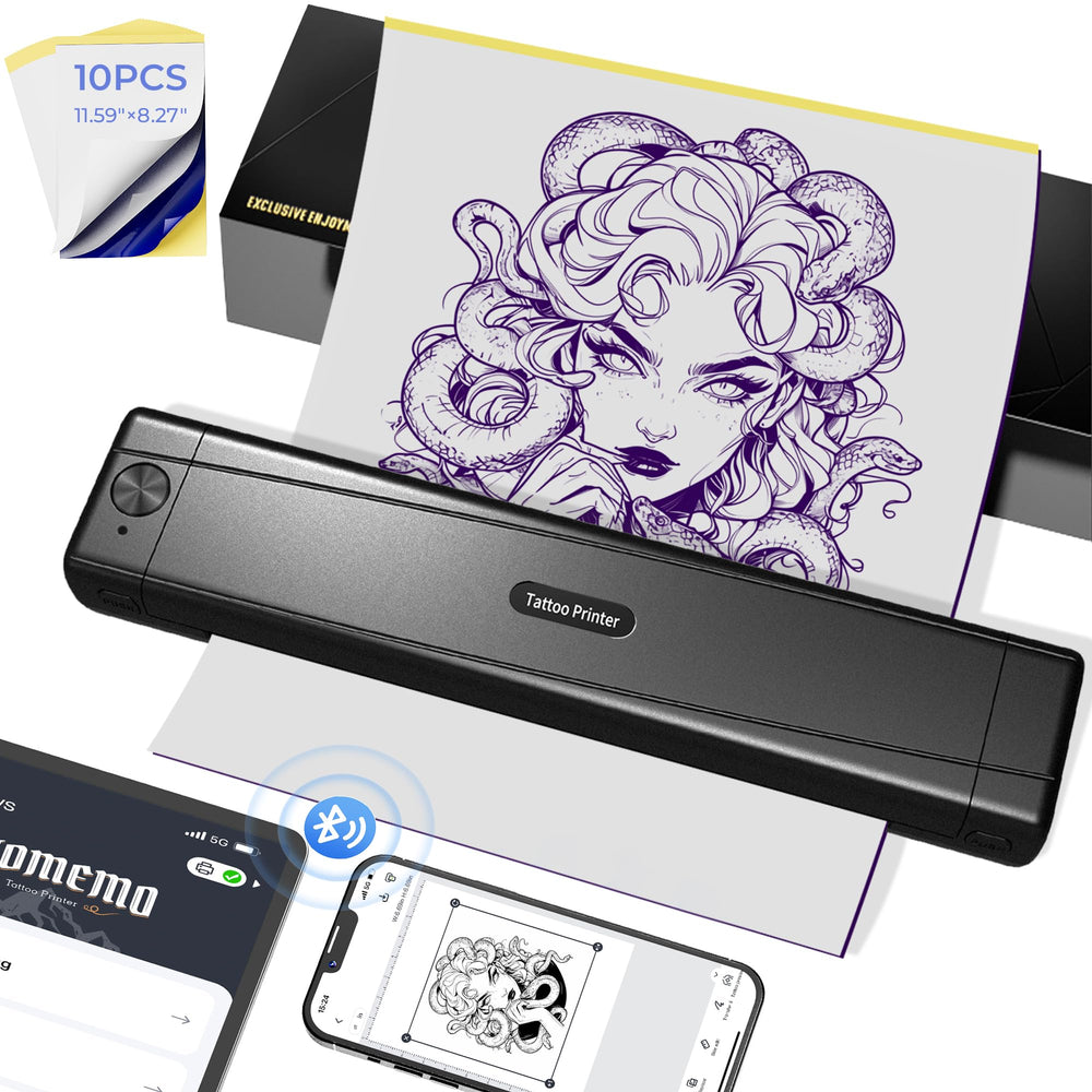 TATTMUSE tattoo stencil printer portable ready for on-the-go use and travel setup