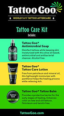Tattoo Goo balm jar closeup highlights rich olive oil for moisturized healed ink