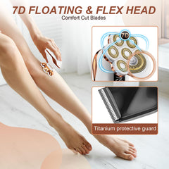 TAYAYO razor with trimming attachment offers precise bikini and facial hair detailing