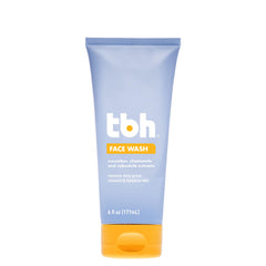 TBH Kids Gentle Gel Face Wash bottle demonstrates gentle daily cleansing for sensitive skin.