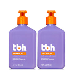 TBH Teen & Kids Shampoo bottle closeup showing gentle tween-friendly packaging for easy washes.